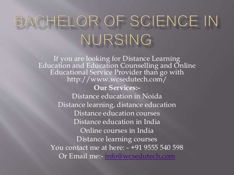Bachelor of science in nursing