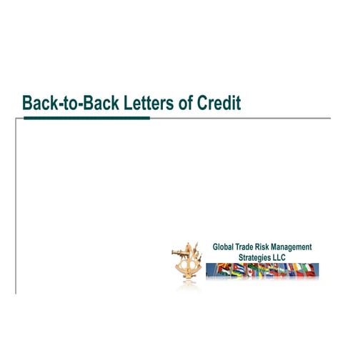 Back-to-Back Letters of Credit