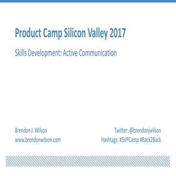 Skills Development: Active Communication
