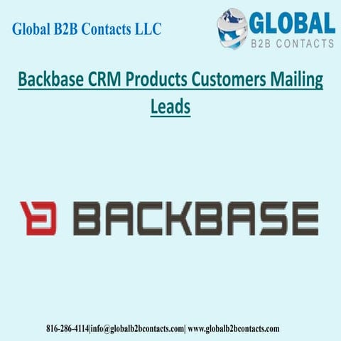 Backbase crm products customers mailing leads