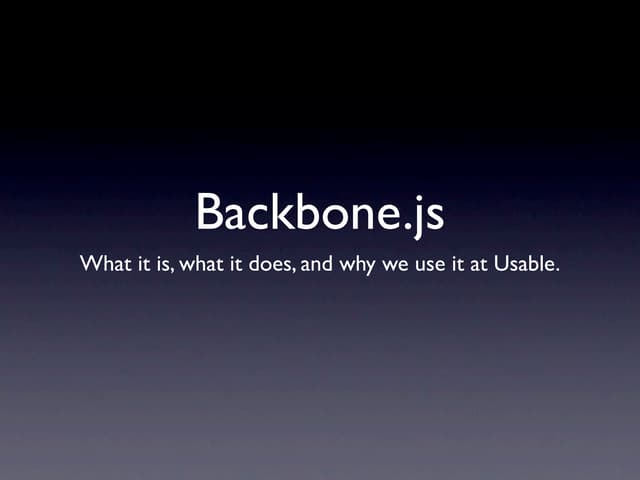 Backbone.js