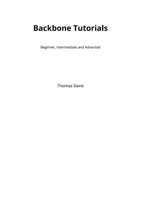 Backbonetutorials