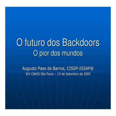 Backdoors