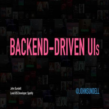 Backend-driven UIs - #Pragma Conference 2016
