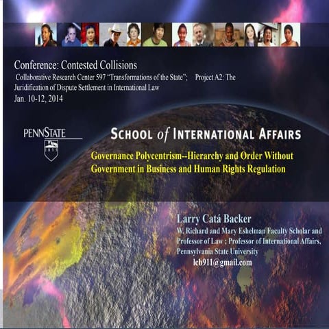 Governance Polycentrism--Hierarchy and Order Without Government in Business a...