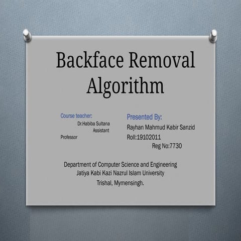 Backface Removal.pptx Image Tampering Detectionjl bbbbbb