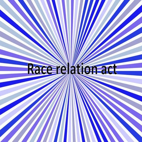 Race relation act