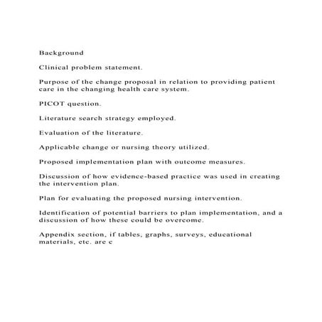 BackgroundClinical problem statement.Purpose of the chan.docx