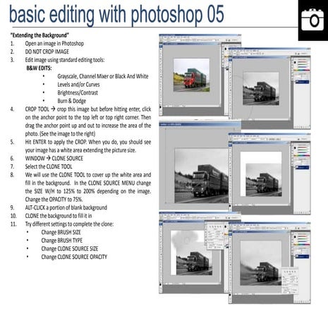 Background Editing Tutorials