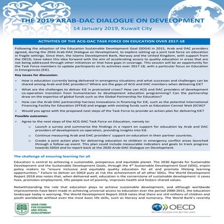 OECD Report - DAC and Non-DAC Concessional Financing for Education | PDF