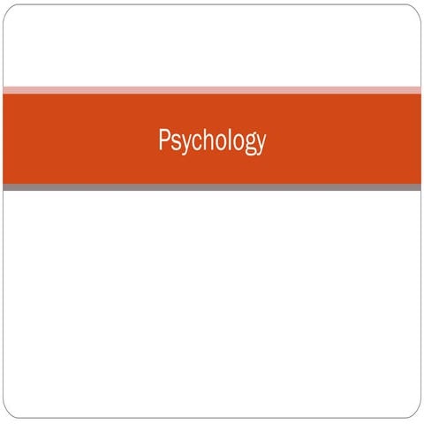 Background of psychology