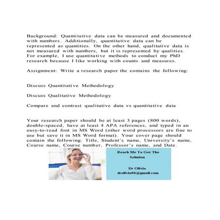 Background Quantitative data can be measured and documented wit | PDF
