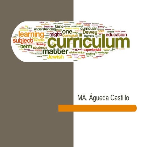 Background to curriculum design