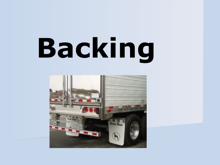Backing of Vehicles Slideshow