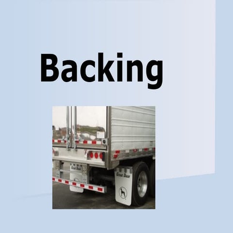 Backing of Vehicles Slideshow