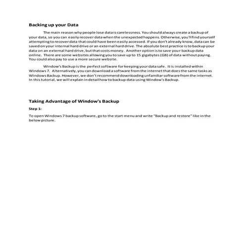 Backing up data | PDF