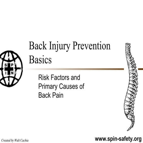 Back Injury Prevention