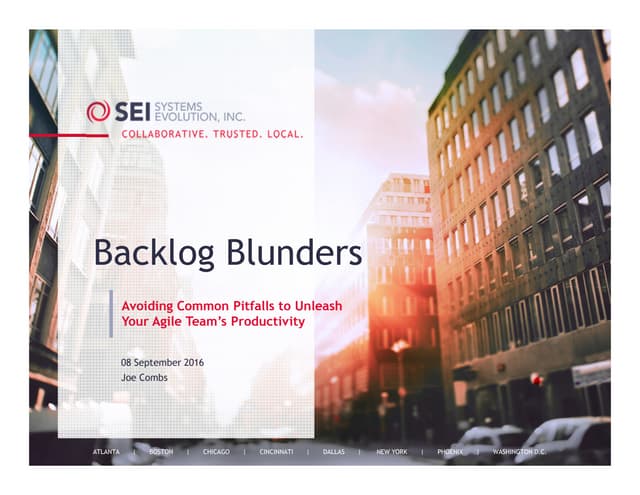 Backlog Blunders