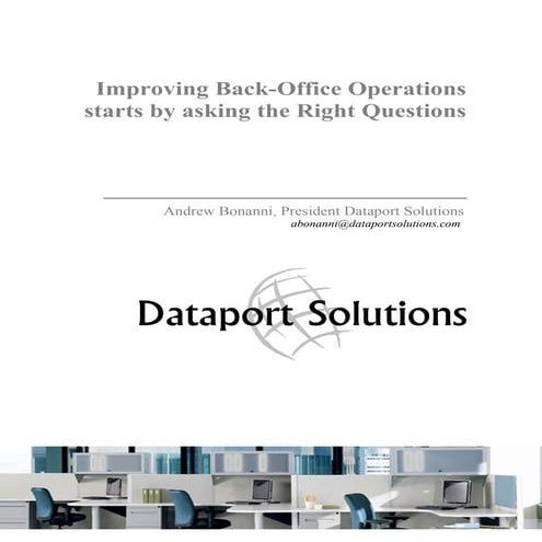 Back officeefficiency