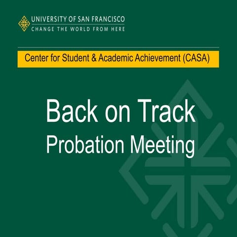 Back on Track Probation Meeting Presentation