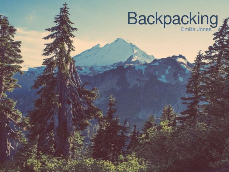 Backpacking history