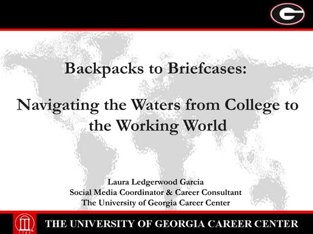 Backpacks to briefcases, spring 2014