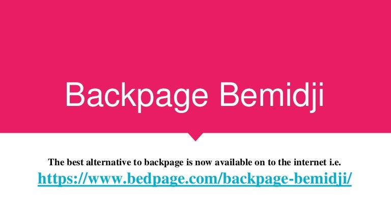 Backpage Bemidji Ppt