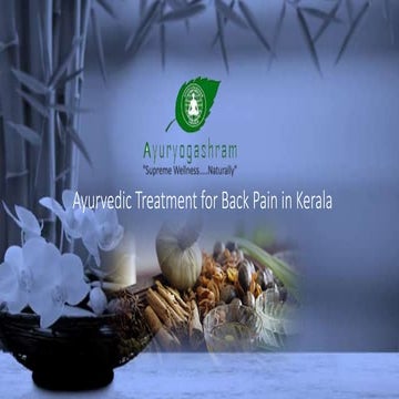 Ayurvedic Treatment for Back Pain | PDF