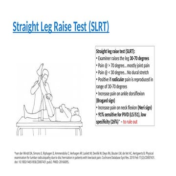 How to evaluate back pain and details of clinical examination