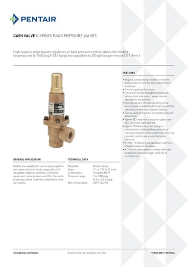 Back pressure valves for industrial process control
