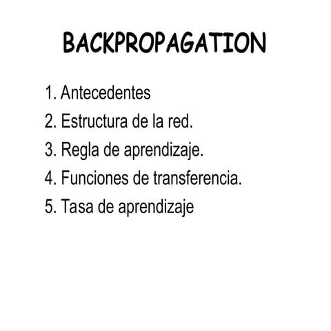 backpropagation teoria como programar.ppt