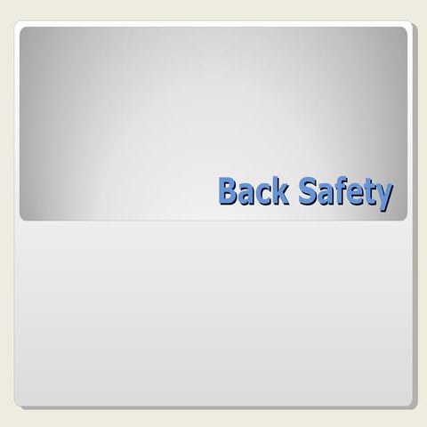 Back safety[2012]