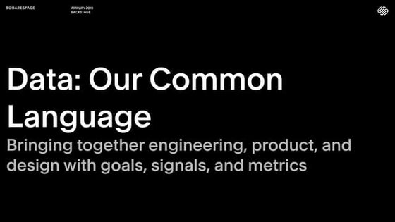 Backstage 2019 - Data Our Common Language - Jonathan Hastings