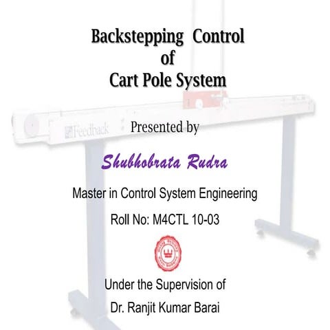 Backstepping  control of cart pole system