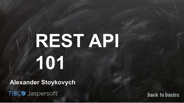 Back to [Jaspersoft] Basics: Rest API 101