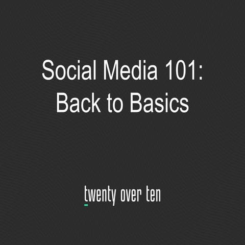 Back to Basics: Social Media 101 for Financial Advisors