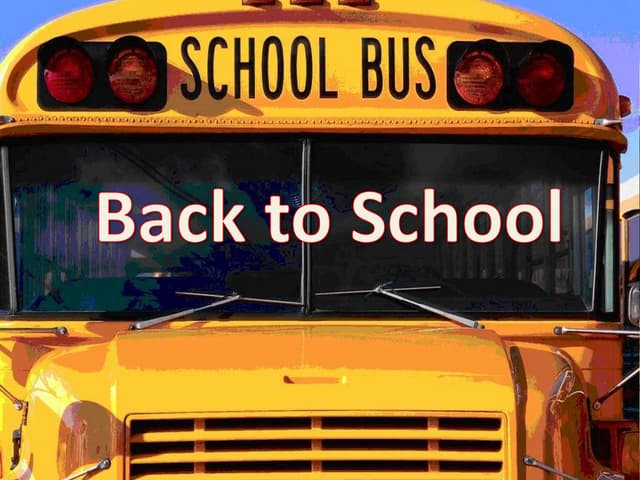 Back to school