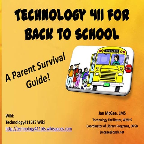 Back to school 411