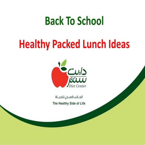 Back To School Healthy Packed Lunch Ideas 