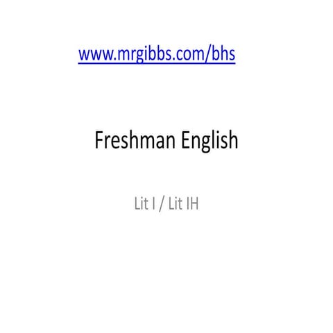 Back to school presentation