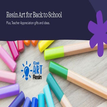 Art Resin Projects for Back to School