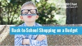Back to School Shopping on a Budget