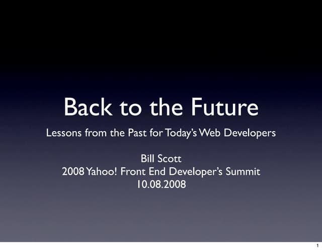 Back To The Future