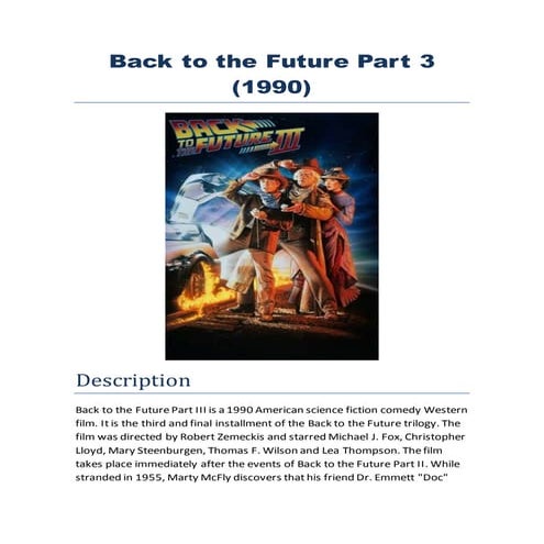 Back to the future part 3