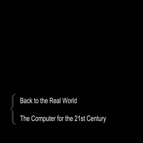 Back To The Real World