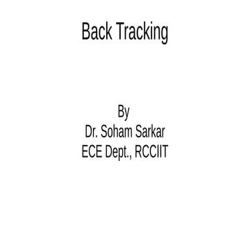 Backtracking | PPT