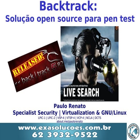 Backtrack: Solucão open source para pen test