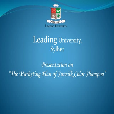 Marketing Plan of Sunsilk Color Shampoo