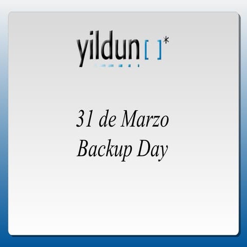 Backup day