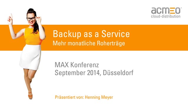 Backup als Dienstleistung verkaufen   Henning Meyer
